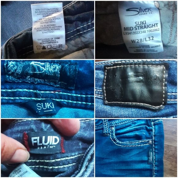 Silver Jeans Suki Mid Straight Fluid - Picture 4 of 16